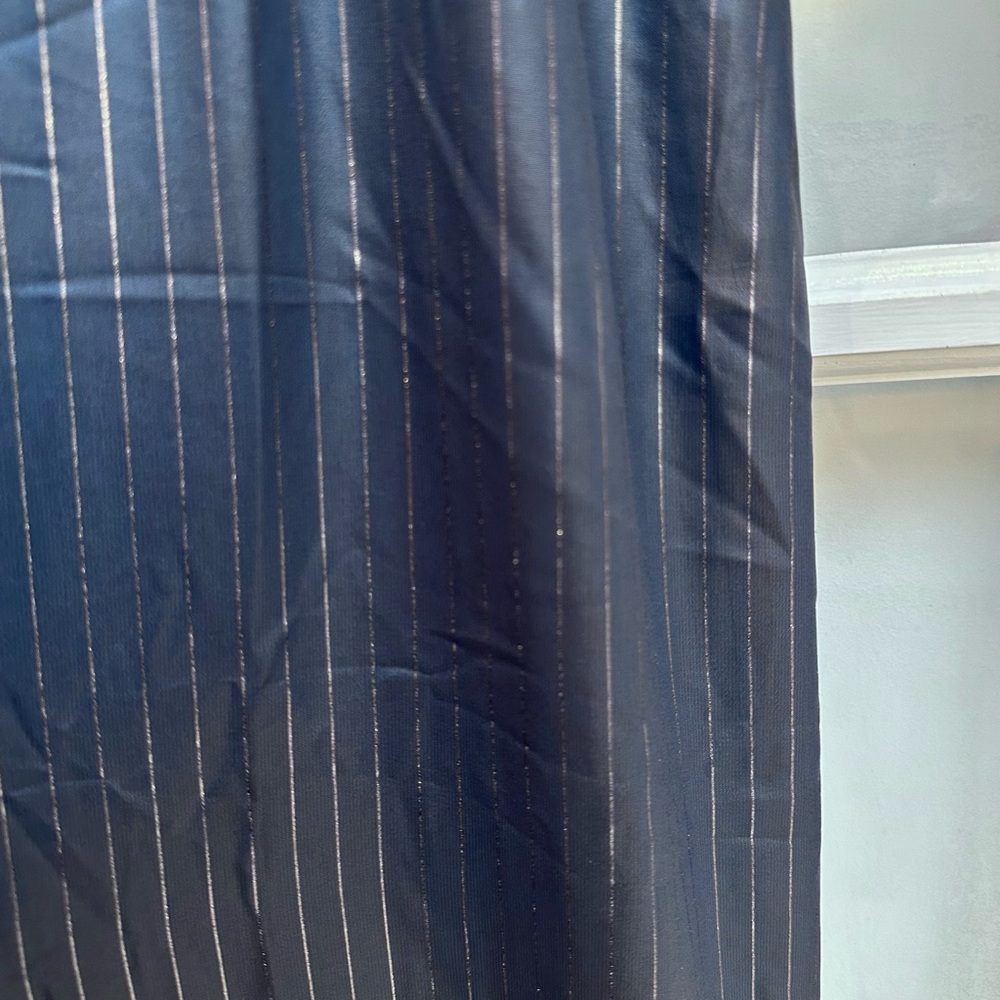 Victoria's Secret Shimmering Slate Blue Striped Ruffle Intimates Robe Size XL - Picture 9 of 13